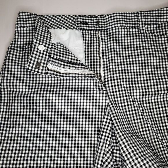 Lands End Classic Chino Gingham 7" Shorts Size 12 - Picture 6 of 9